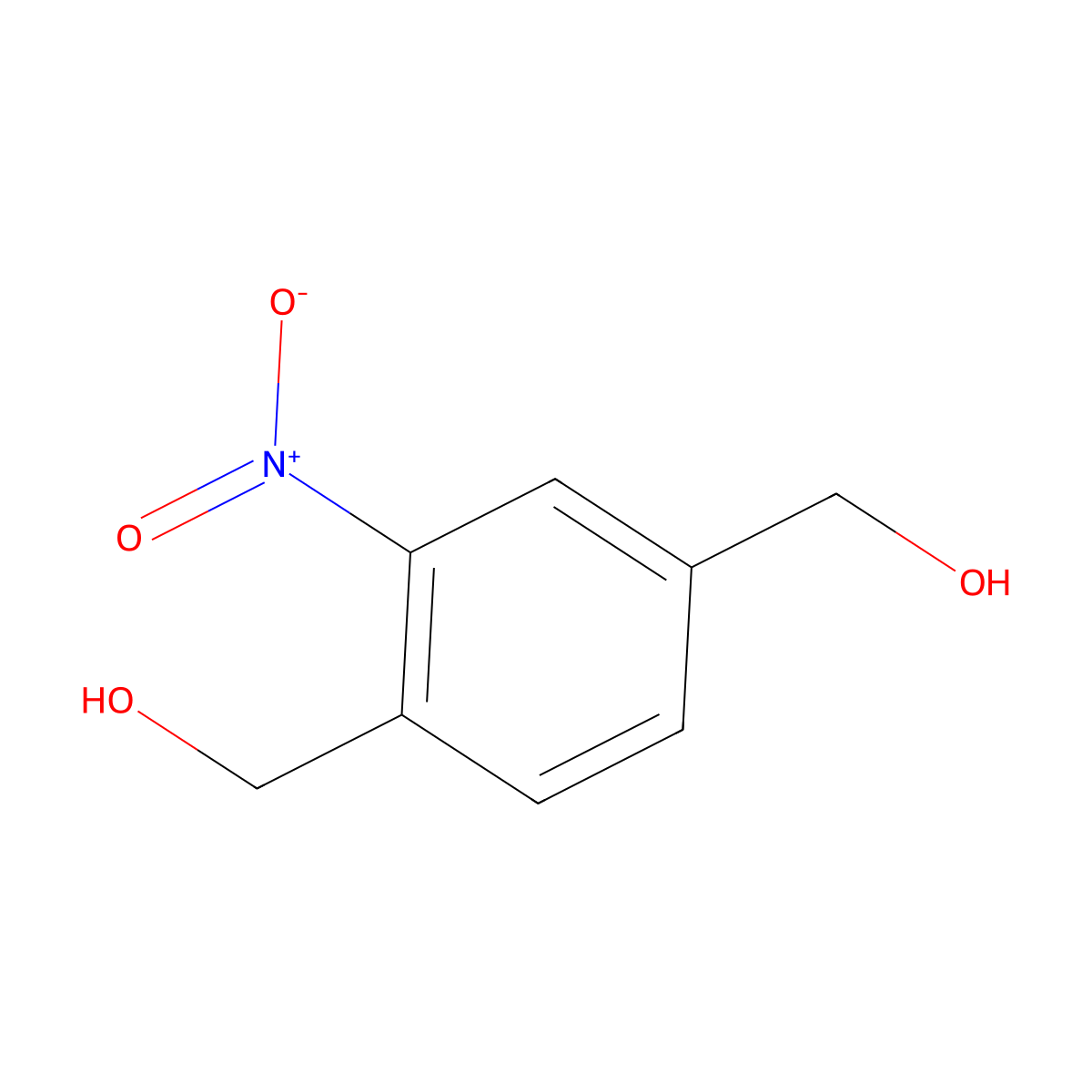 2-Nitro-p-xylene-alpha,alpha'-diol molecular structure, CAS 23222-97-1