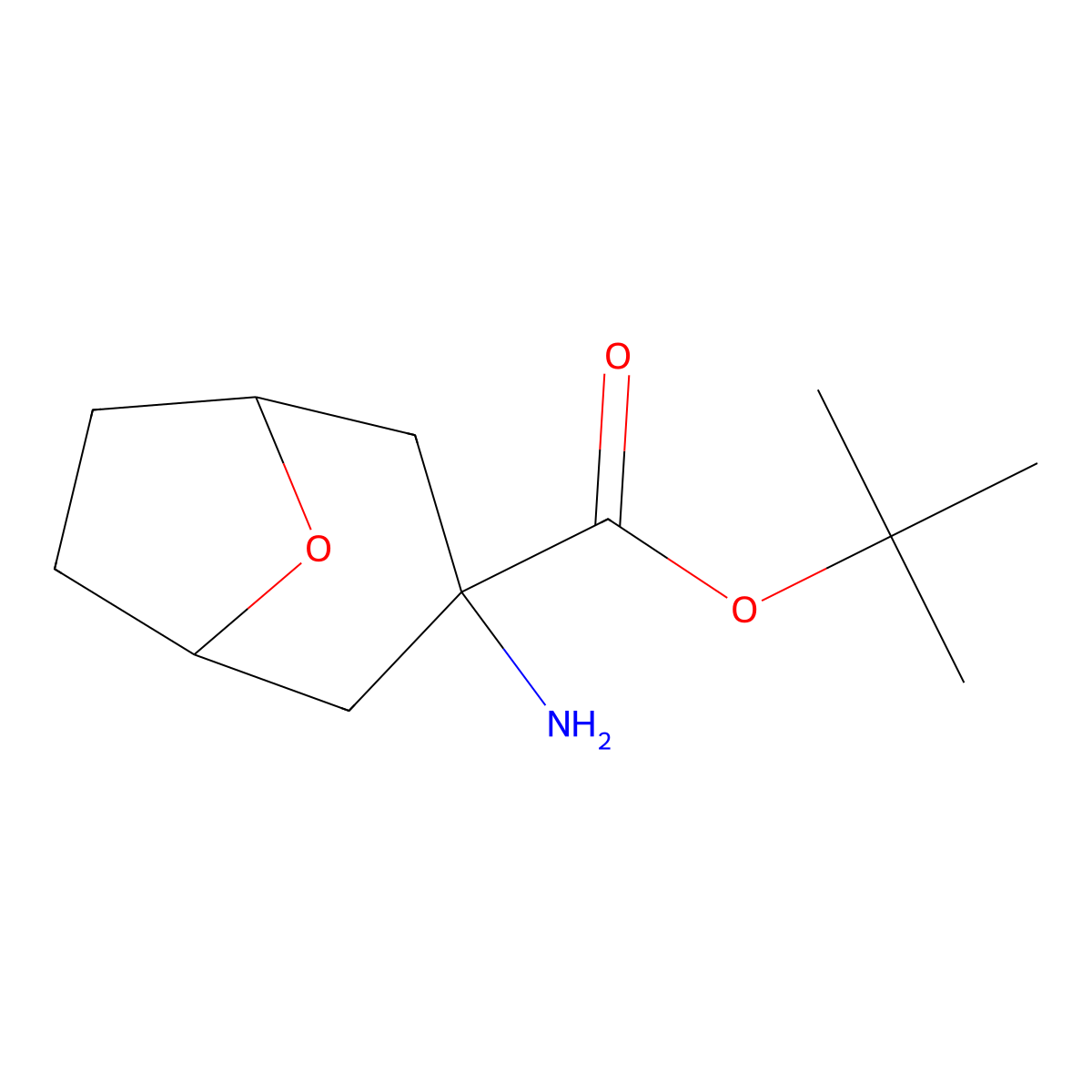 Tert-butyl 3-amino-8-oxabicyclo[3.2.1]octane-3-carboxylate molecular structure, CAS 2322227-90-5