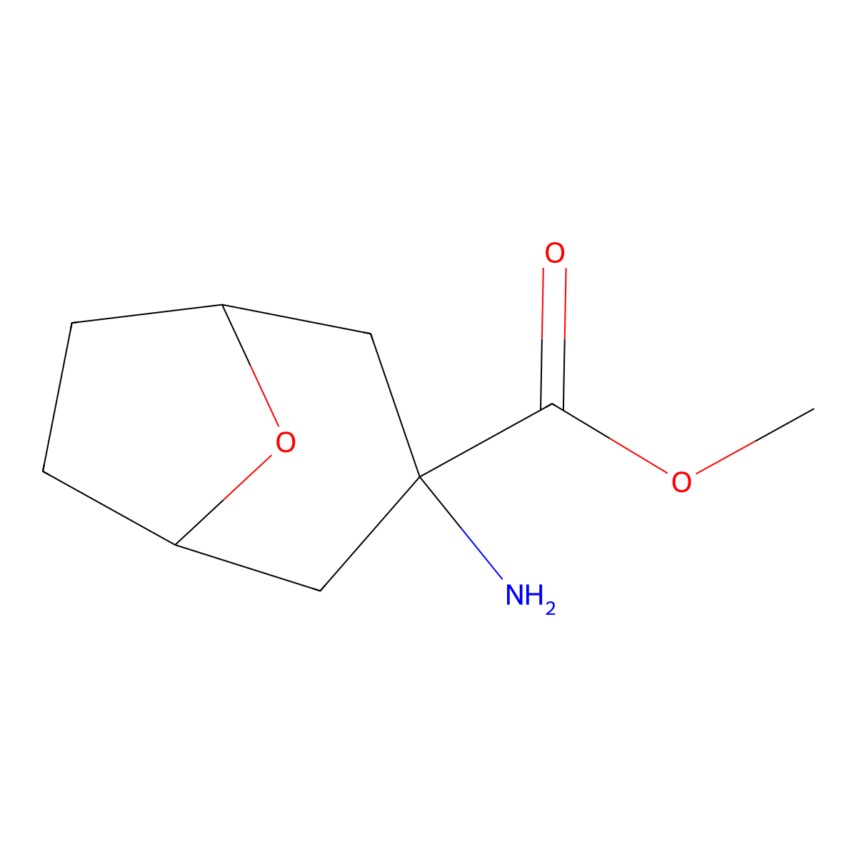 Methyl 3-amino-8-oxabicyclo[3.2.1]octane-3-carboxylate molecular structure, CAS 2322237-29-4