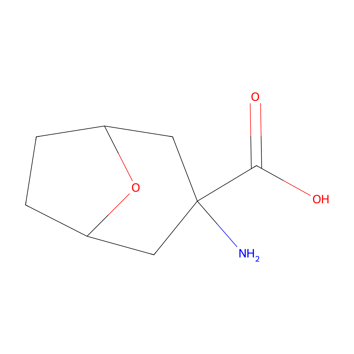3-Amino-8-oxabicyclo[3.2.1]octane-3-carboxylic acid molecular structure, CAS 2322240-39-9