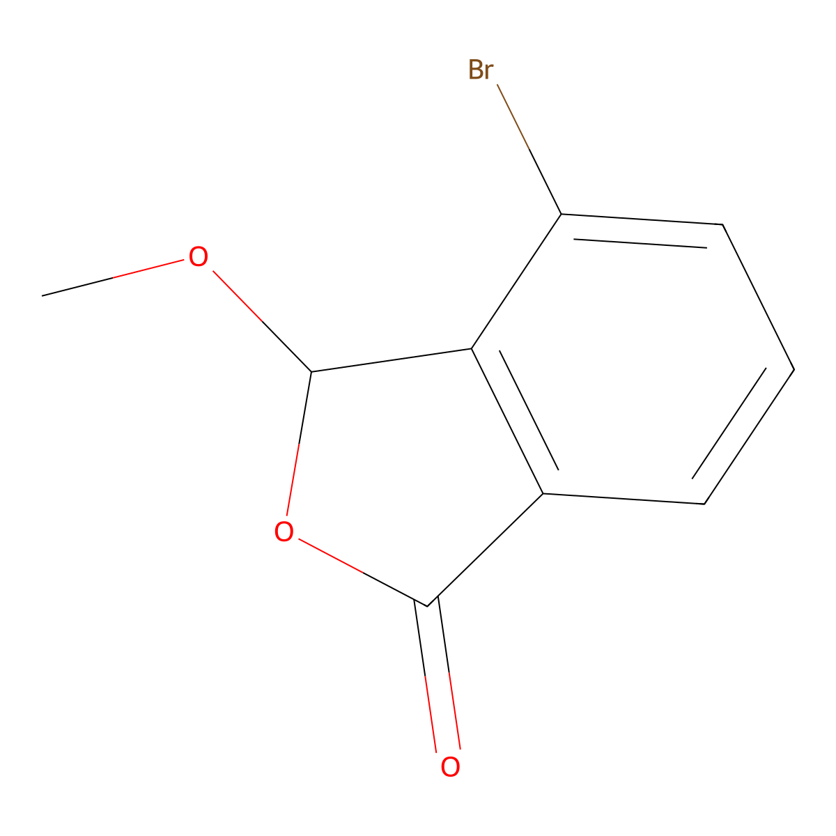 4-Bromo-3-methoxyisobenzofuran-1(3H)-one molecular structure, CAS 2322511-81-7