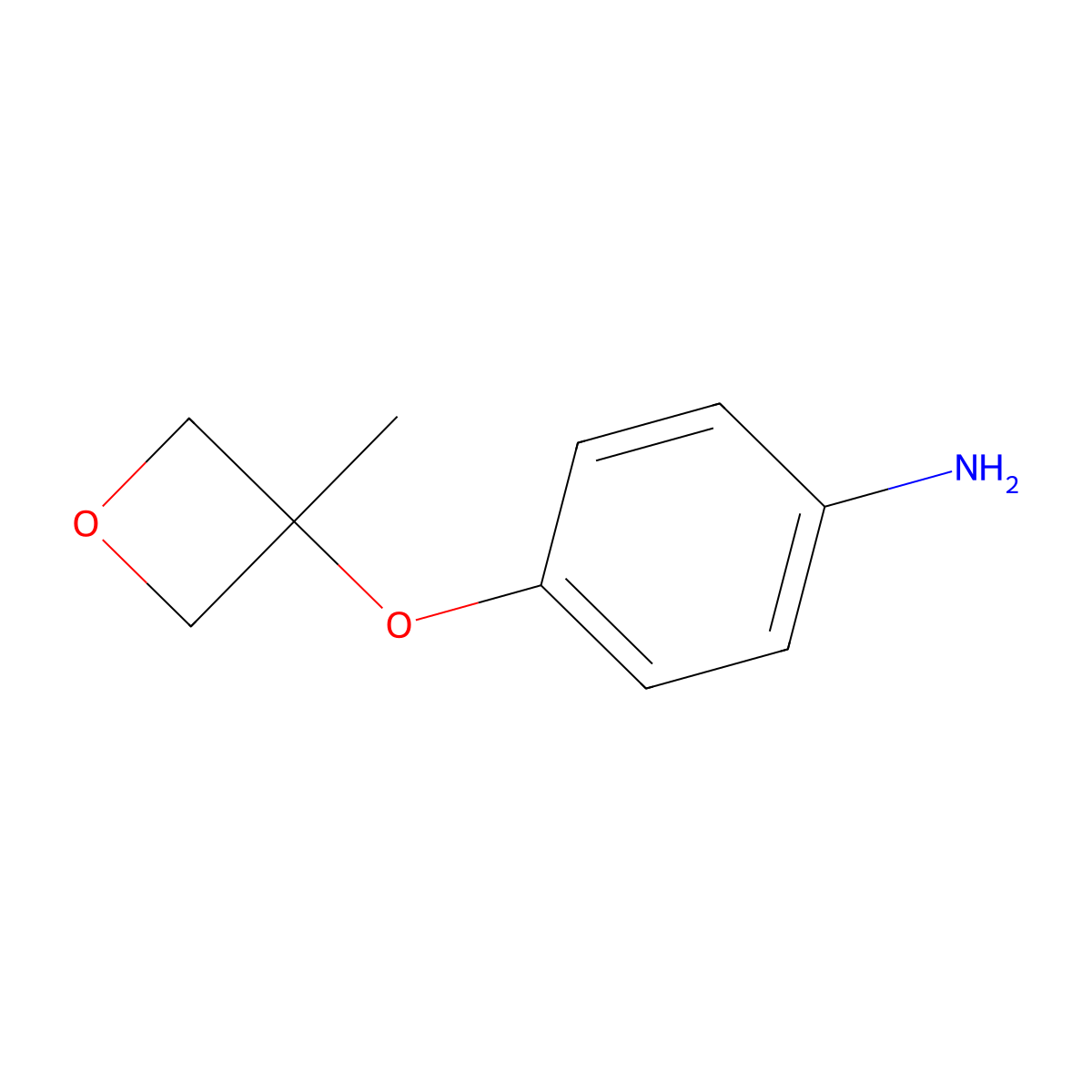 4-((3-Methyloxetan-3-yl)oxy)aniline molecular structure, CAS 2322526-12-3