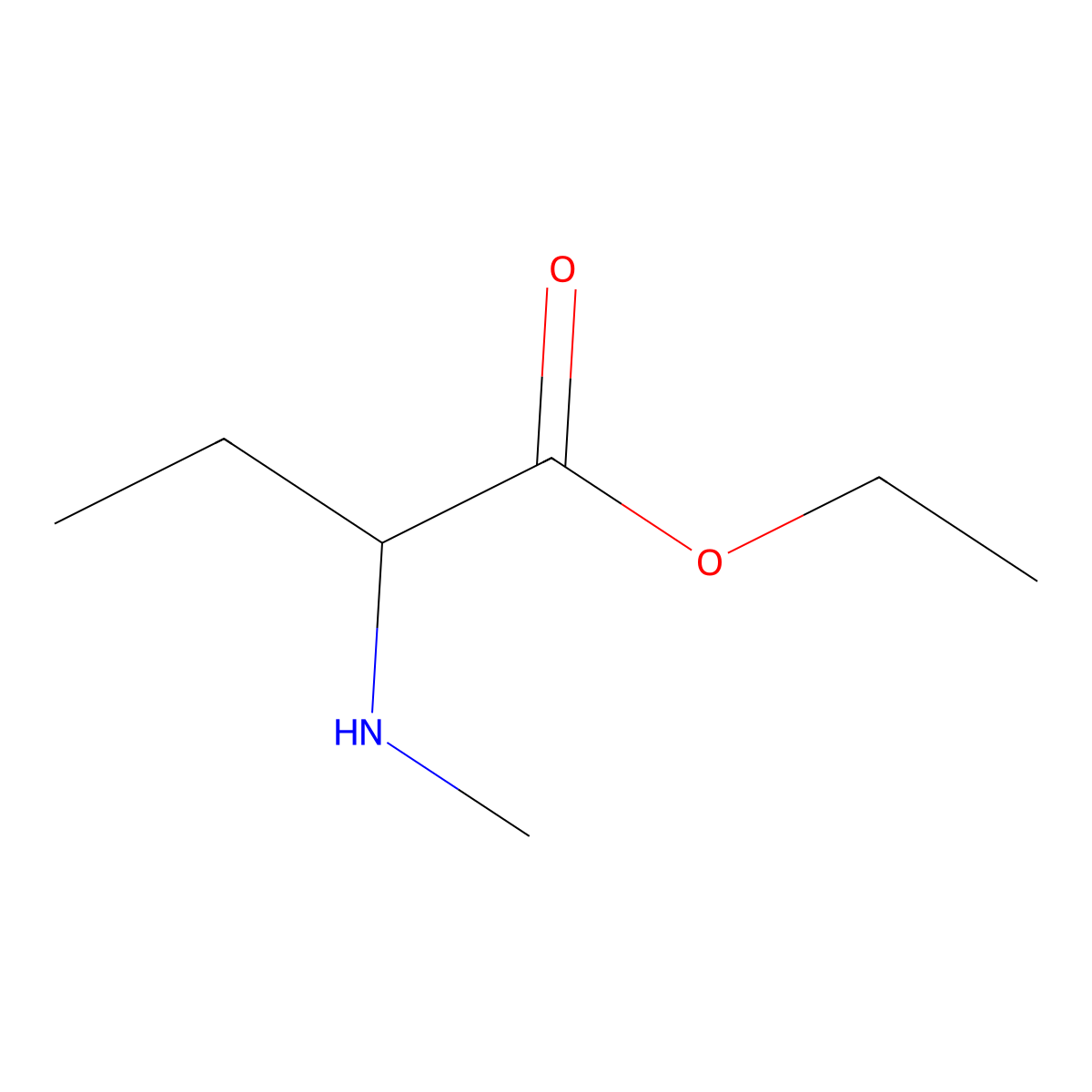ethyl (2S)-2-(methylamino)butanoate molecular structure, CAS 2322532-16-9