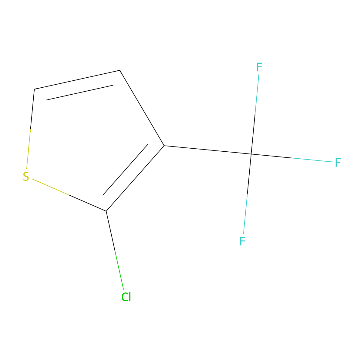 2-Chloro-3-trifluoromethyl-thiophene molecular structure, CAS 2322562-14-9