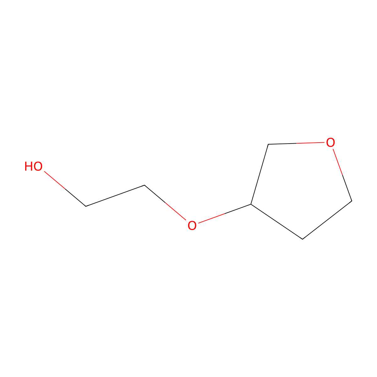 (S)-2-[(Tetrahydrofuran-3-YL)oxy]ethanol molecular structure, CAS 2322583-72-0