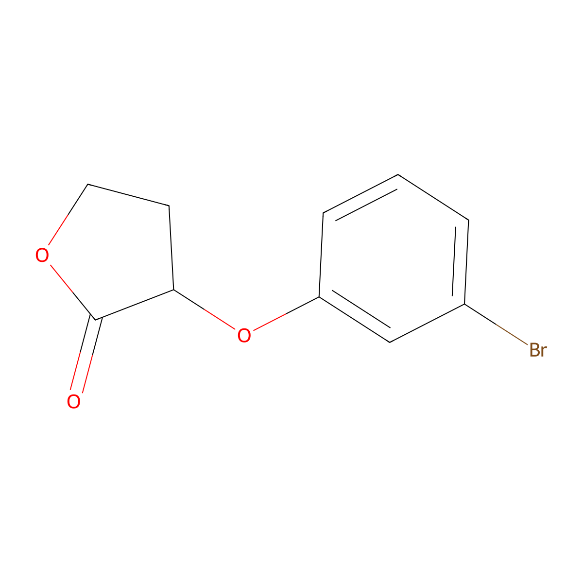 3-(3-Bromophenoxy)dihydrofuran-2(3H)-one molecular structure, CAS 2322593-37-1