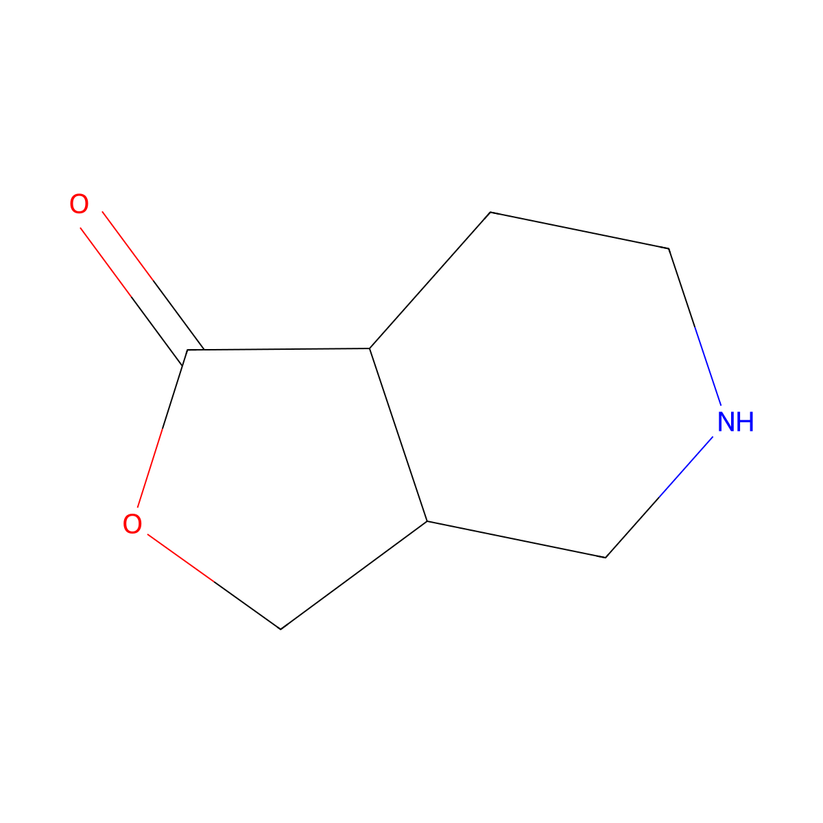 Octahydrofuro[3,4-c]pyridin-1-one molecular structure, CAS 2322708-93-8