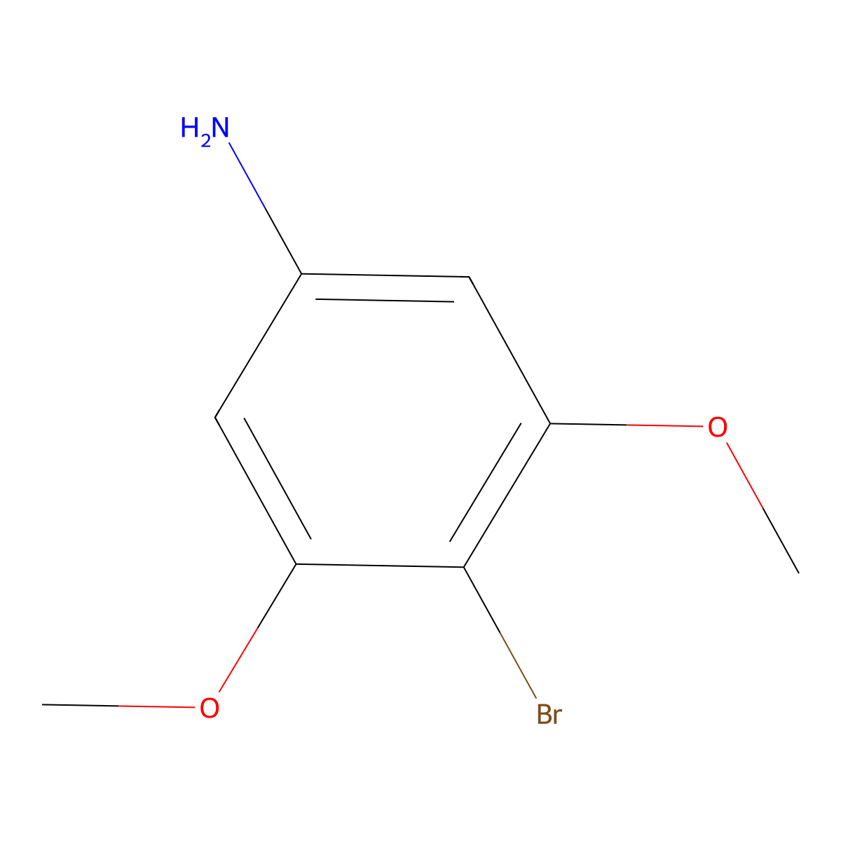 4-Bromo-3,5-dimethoxyaniline molecular structure, CAS 232275-47-7