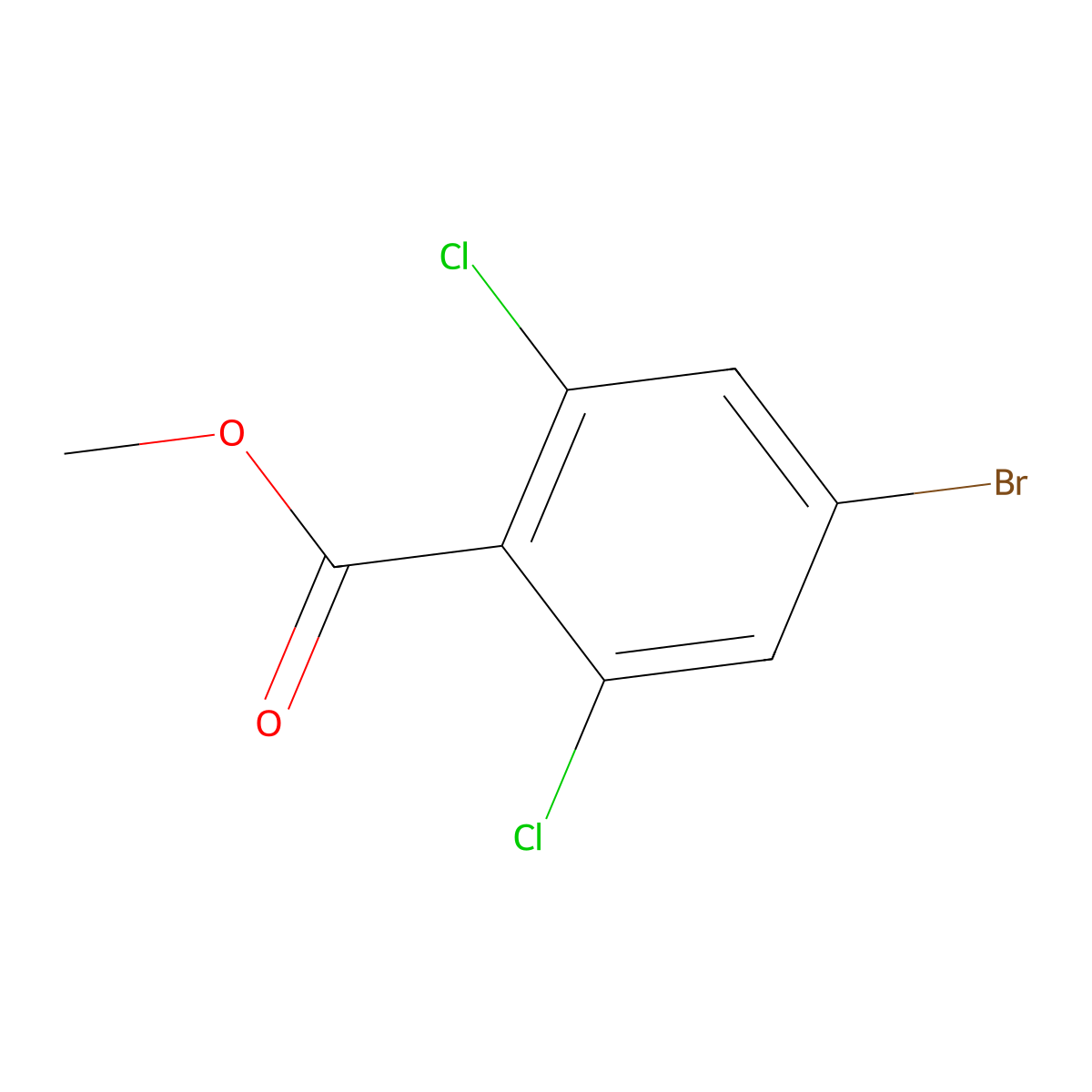 Methyl 4-bromo-2,6-dichlorobenzoate molecular structure, CAS 232275-53-5