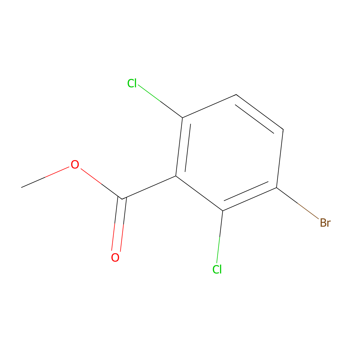 Methyl 3-bromo-2,6-dichlorobenzoate molecular structure, CAS 232277-30-4