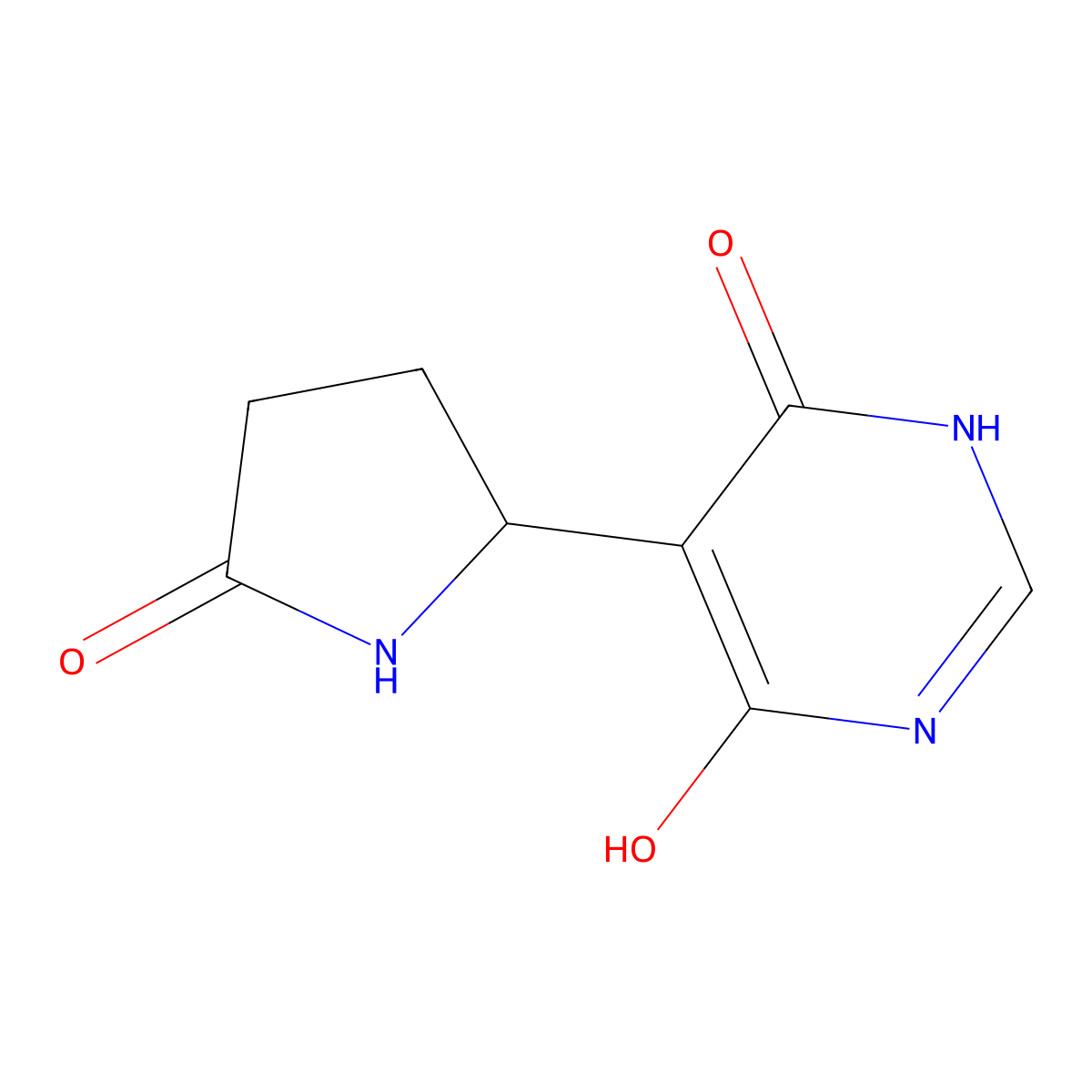 5-(4,6-Dihydroxypyrimidin-5-yl)pyrrolidin-2-one molecular structure, CAS 2322849-73-8