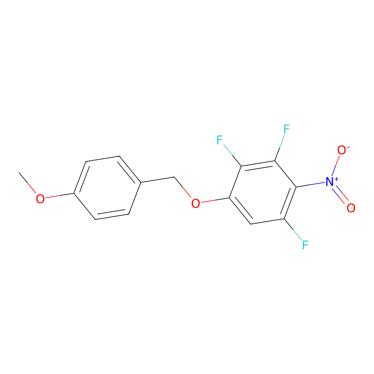 1,3,4-Trifluoro-5-((4-methoxybenzyl)oxy)-2-nitrobenzene molecular structure, CAS 2322889-31-4