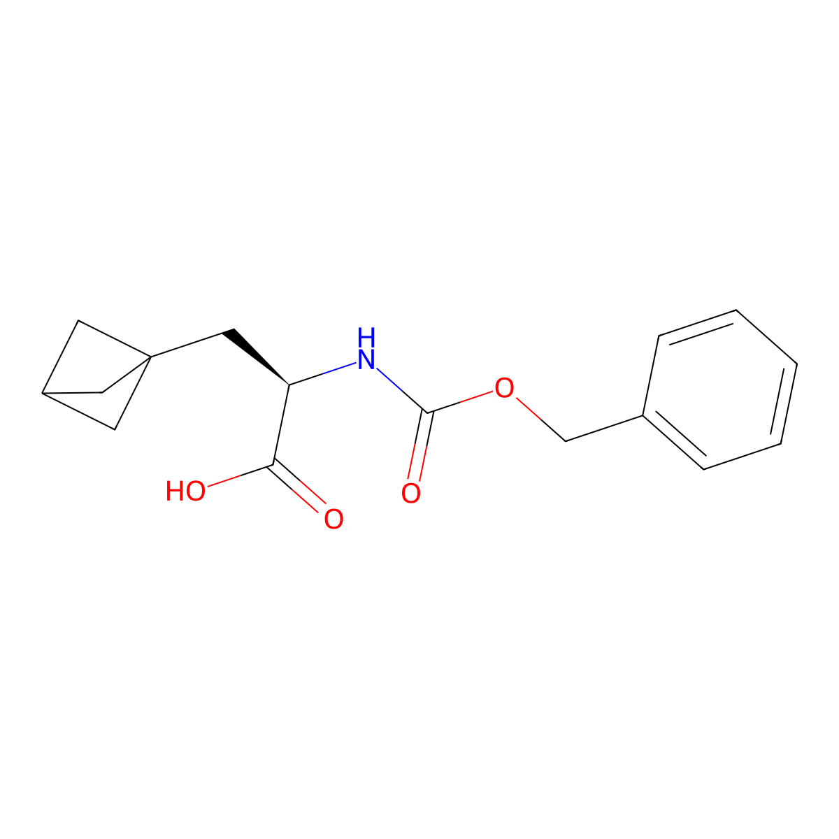 (2R)-2-(benzyloxycarbonylamino)-3-(1-bicyclo[1.1.1]pentanyl)propanoic acid molecular structure, CAS 2322921-14-0