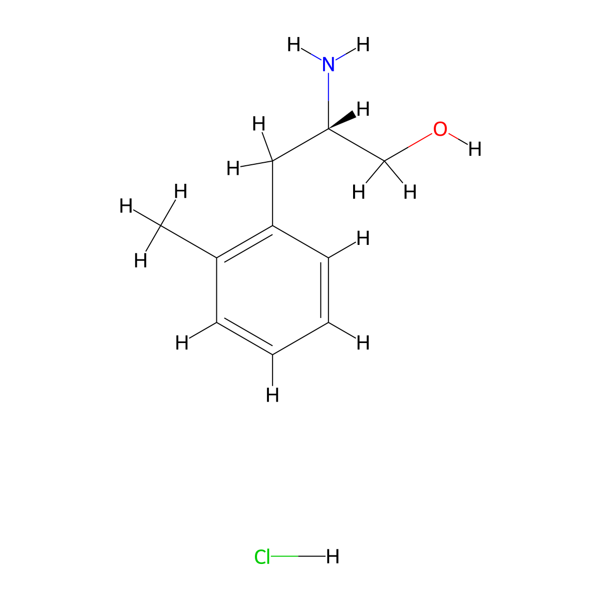 (2S)-2-Amino-3-(2-methylphenyl)propan-1-OL hydrochloride molecular structure, CAS 2322925-93-7