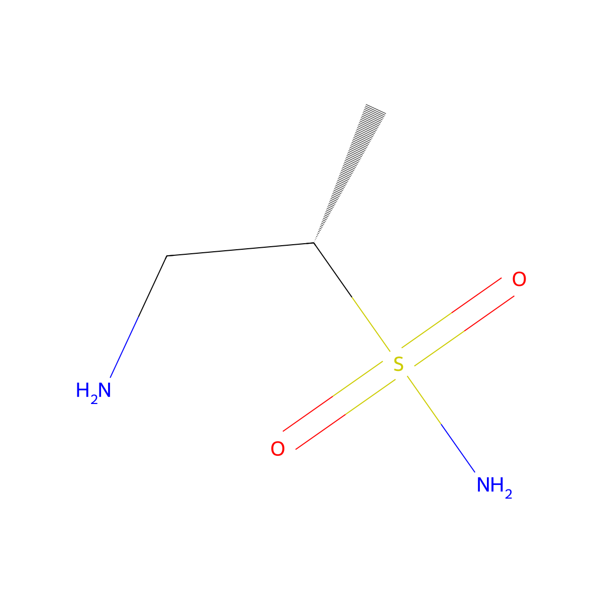 (2S)-1-aminopropane-2-sulfonamide molecular structure, CAS 2322926-89-4