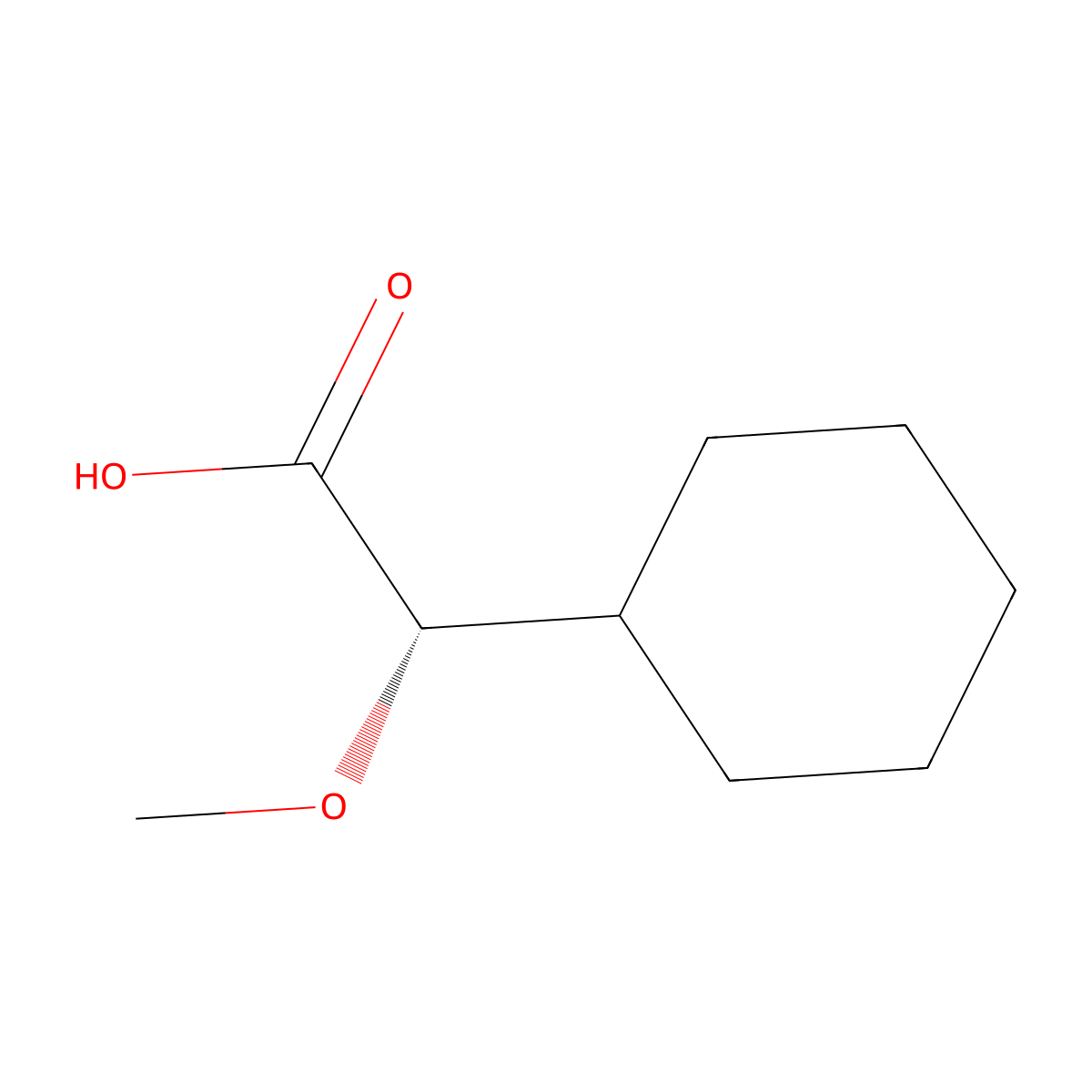 (2S)-2-cyclohexyl-2-methoxyacetic acid molecular structure, CAS 2322929-13-3