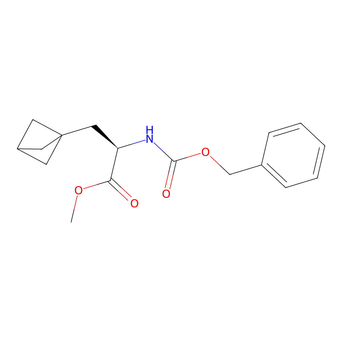 methyl (2R)-2-(benzyloxycarbonylamino)-3-(1-bicyclo[1.1.1]pentanyl)propanoate molecular structure, CAS 2322929-20-2