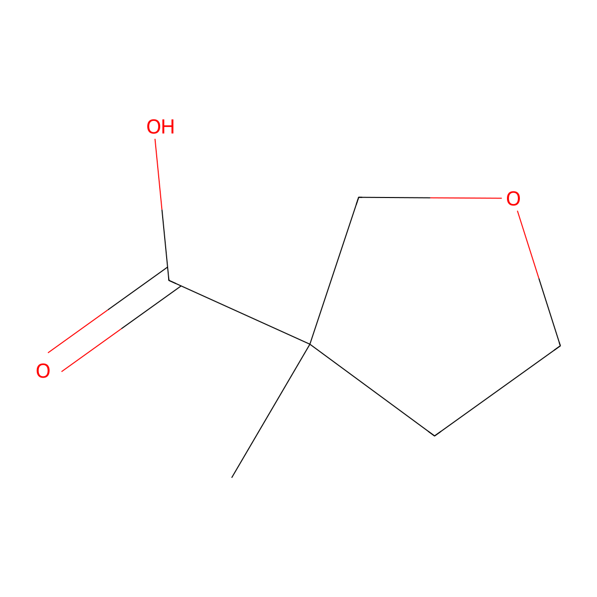 (3S)-3-Methyltetrahydrofuran-3-carboxylic acid molecular structure, CAS 2322930-18-5