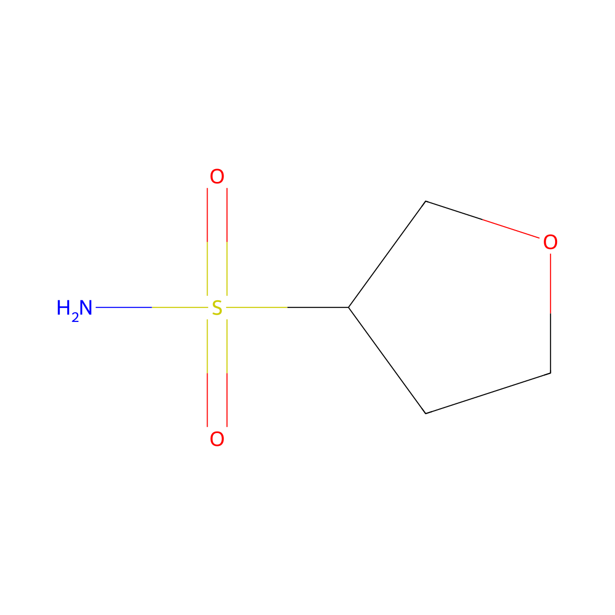 (3S)-oxolane-3-sulfonamide molecular structure, CAS 2322932-83-0