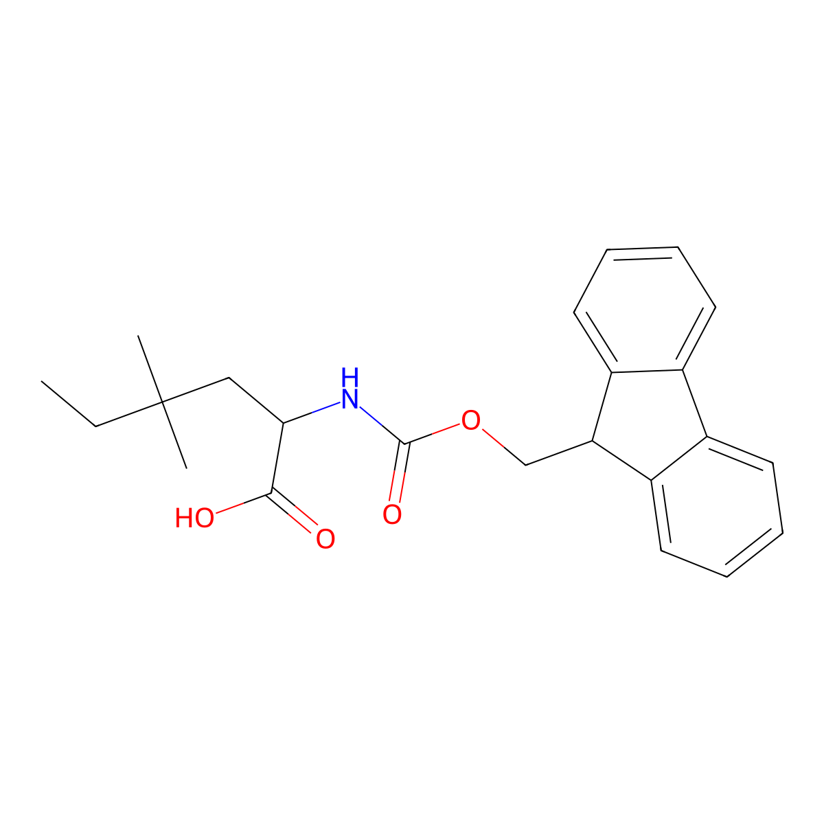 N-Fmoc-4,4-dimethyl-D-norleucine molecular structure, CAS 2322971-52-6