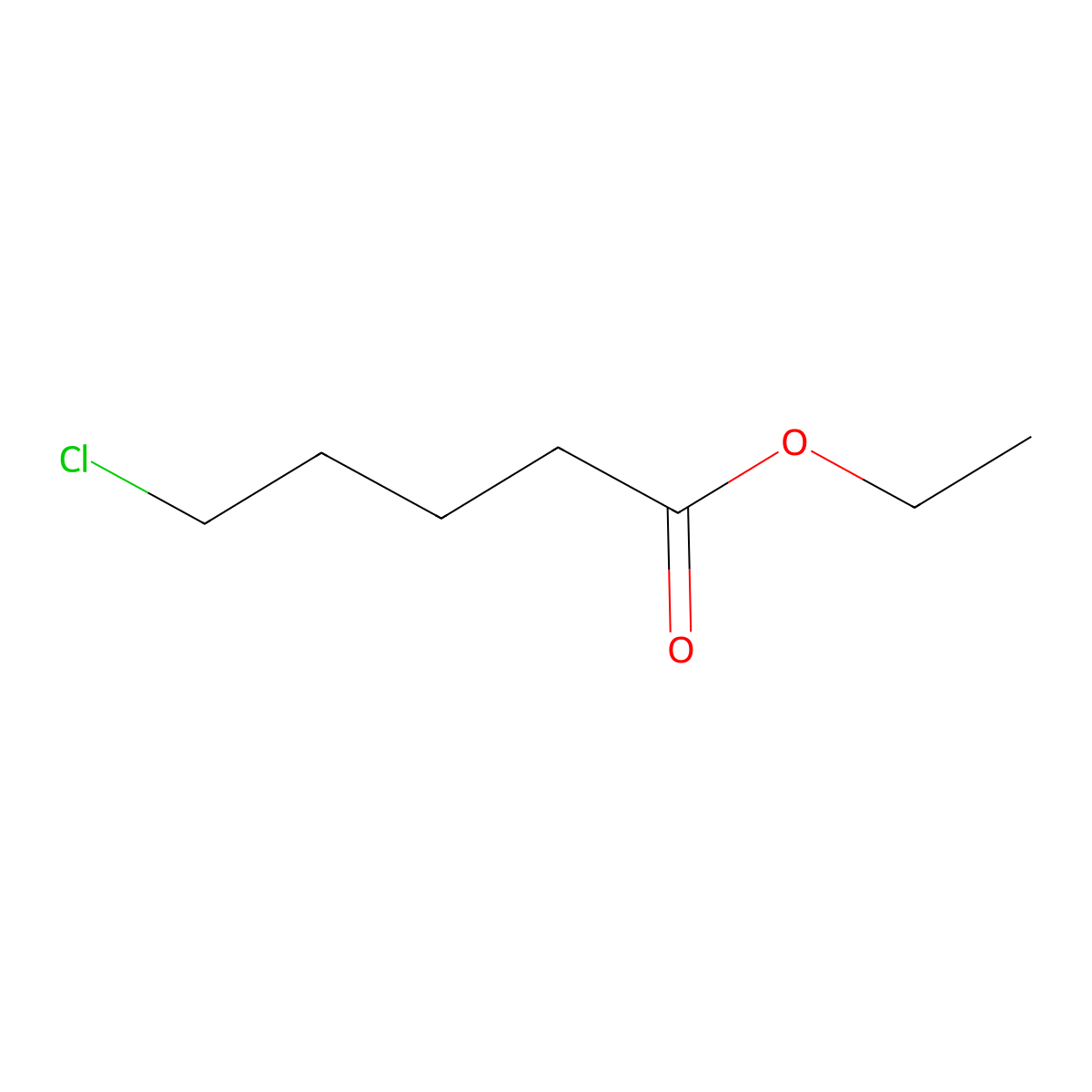 Ethyl 5-chloropentanoate molecular structure, CAS 2323-81-1