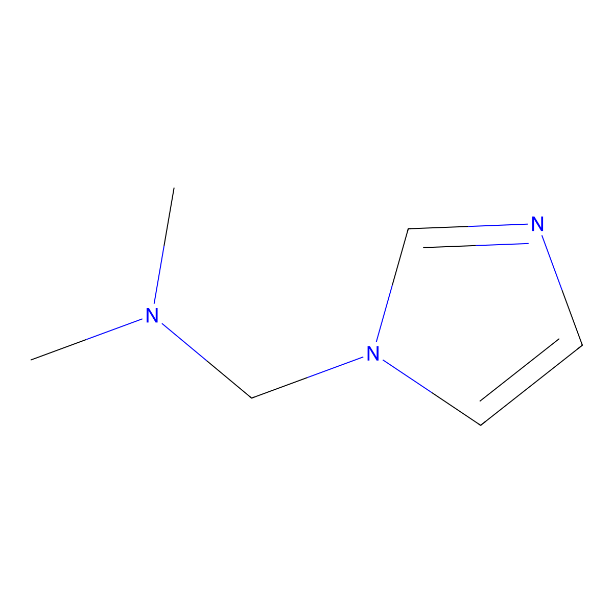 1-(1H-Imidazol-1-yl)-N,N-dimethylmethanamine molecular structure, CAS 23230-39-9