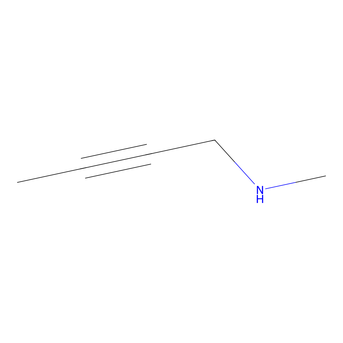 (But-2-yn-1-yl)(methyl)amine molecular structure, CAS 23230-98-0
