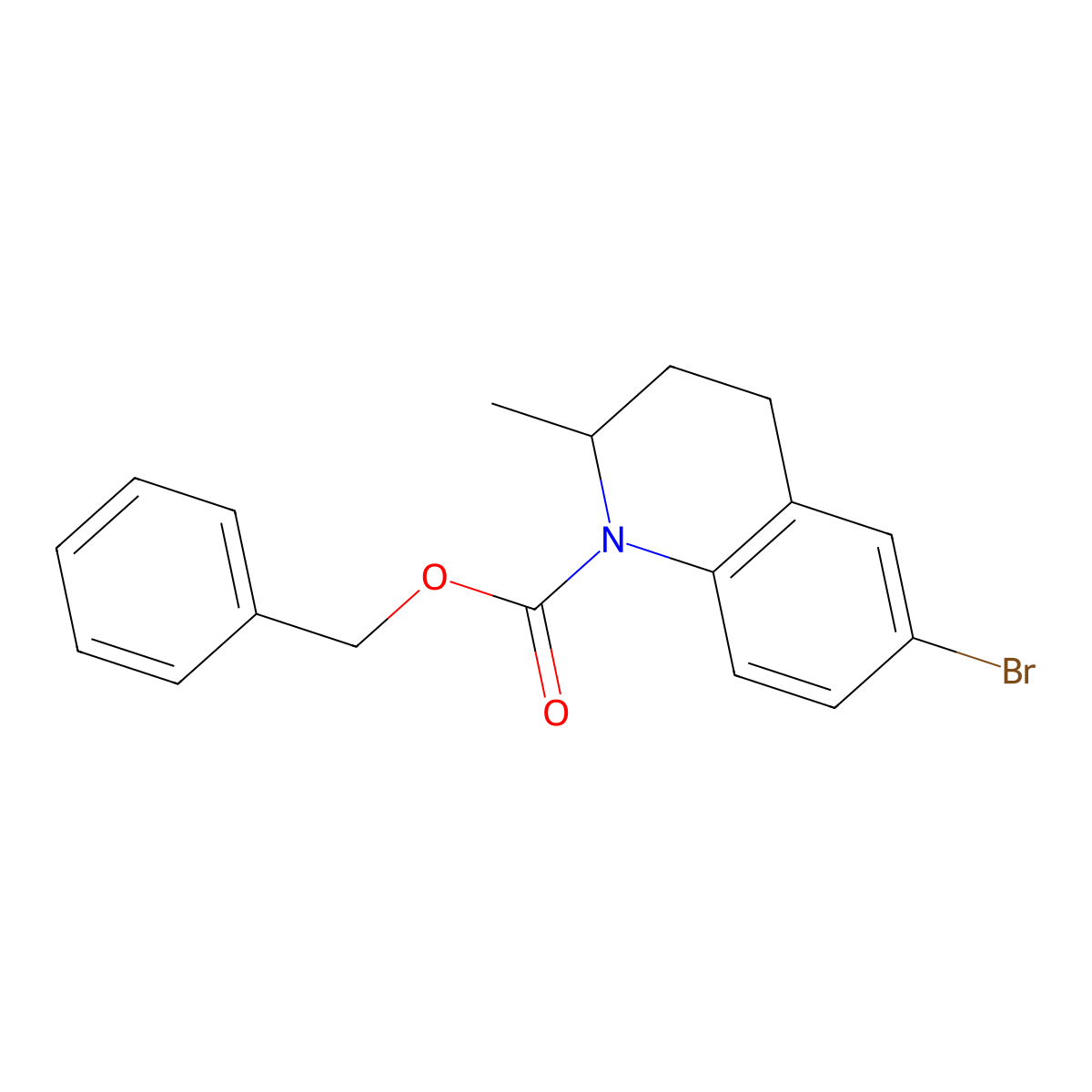 Benzyl 6-bromo-2-methyl-1,2,3,4-tetrahydroquinoline-1-carboxylate molecular structure, CAS 2323018-02-4