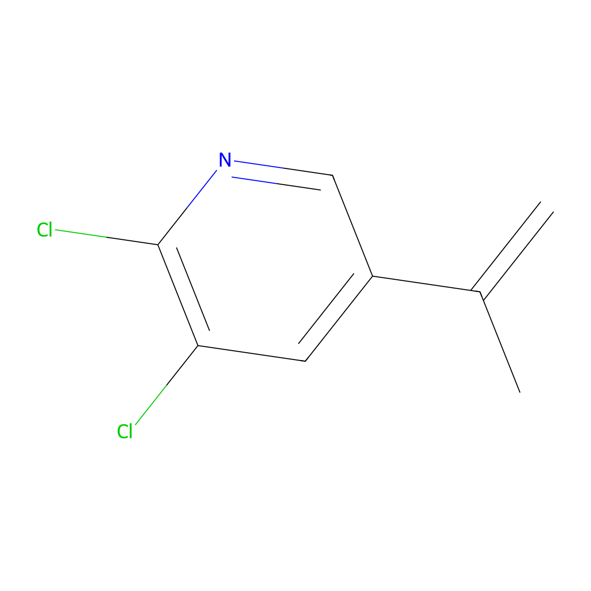 2,3-Dichloro-5-(1-methylethenyl)pyridine molecular structure, CAS 2323059-89-6