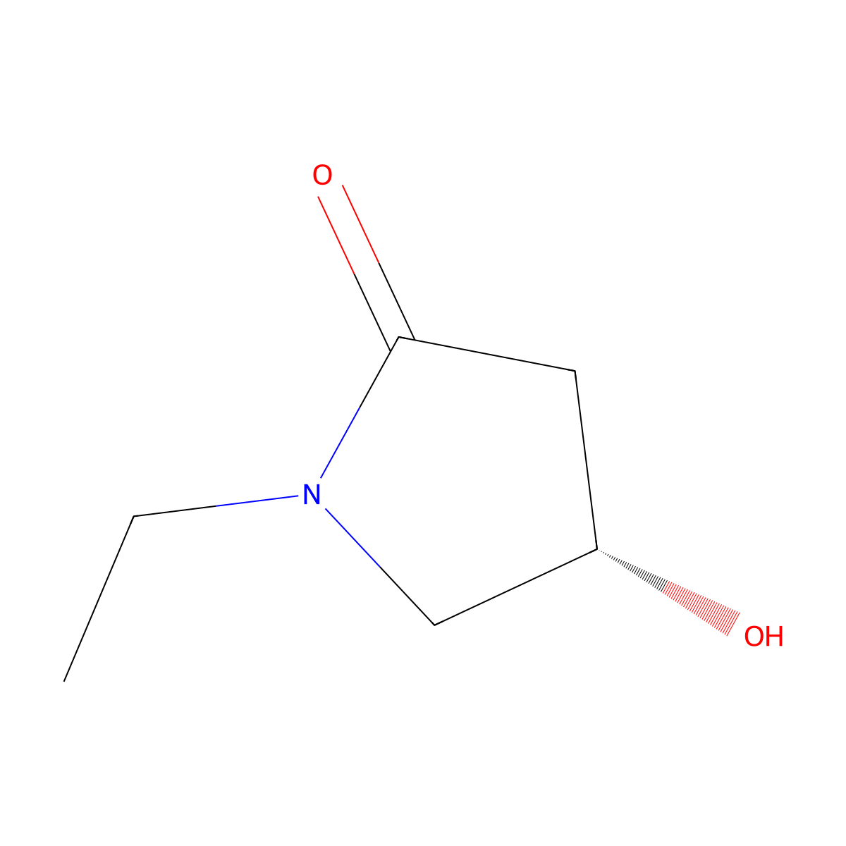 (4S)-1-ethyl-4-hydroxypyrrolidin-2-one molecular structure, CAS 2323064-72-6