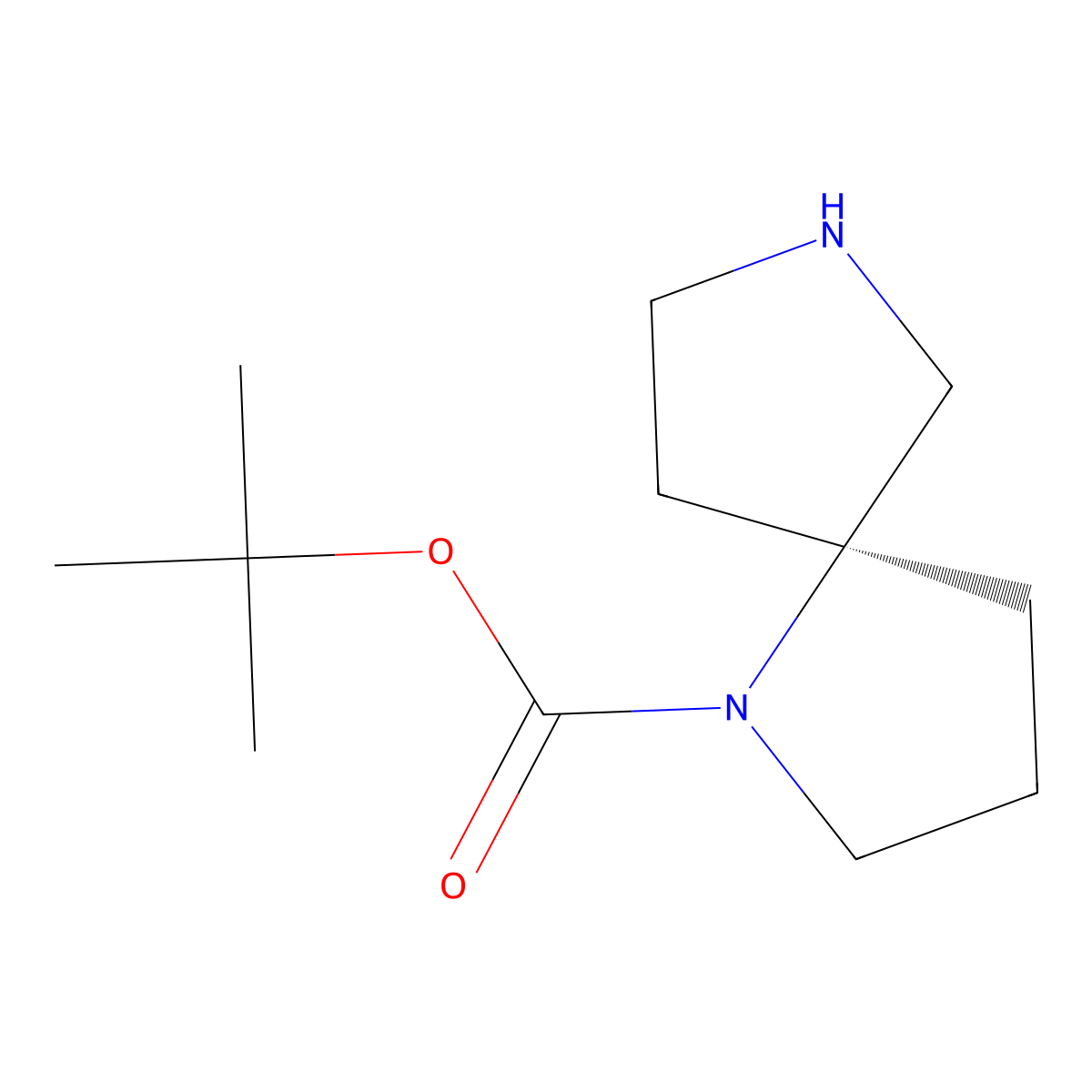 tert-butyl (5S)-1,7-diazaspiro[4.4]nonane-1-carboxylate molecular structure, CAS 2323066-69-7
