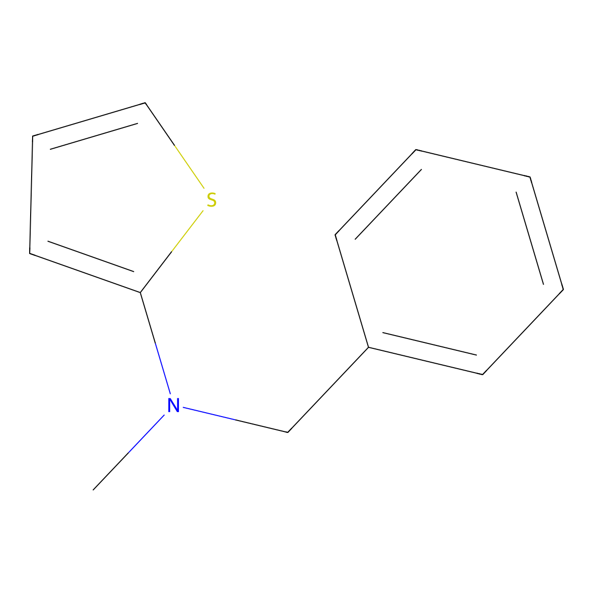 N-benzyl-N-methylthiophen-2-amine molecular structure, CAS 2323073-33-0