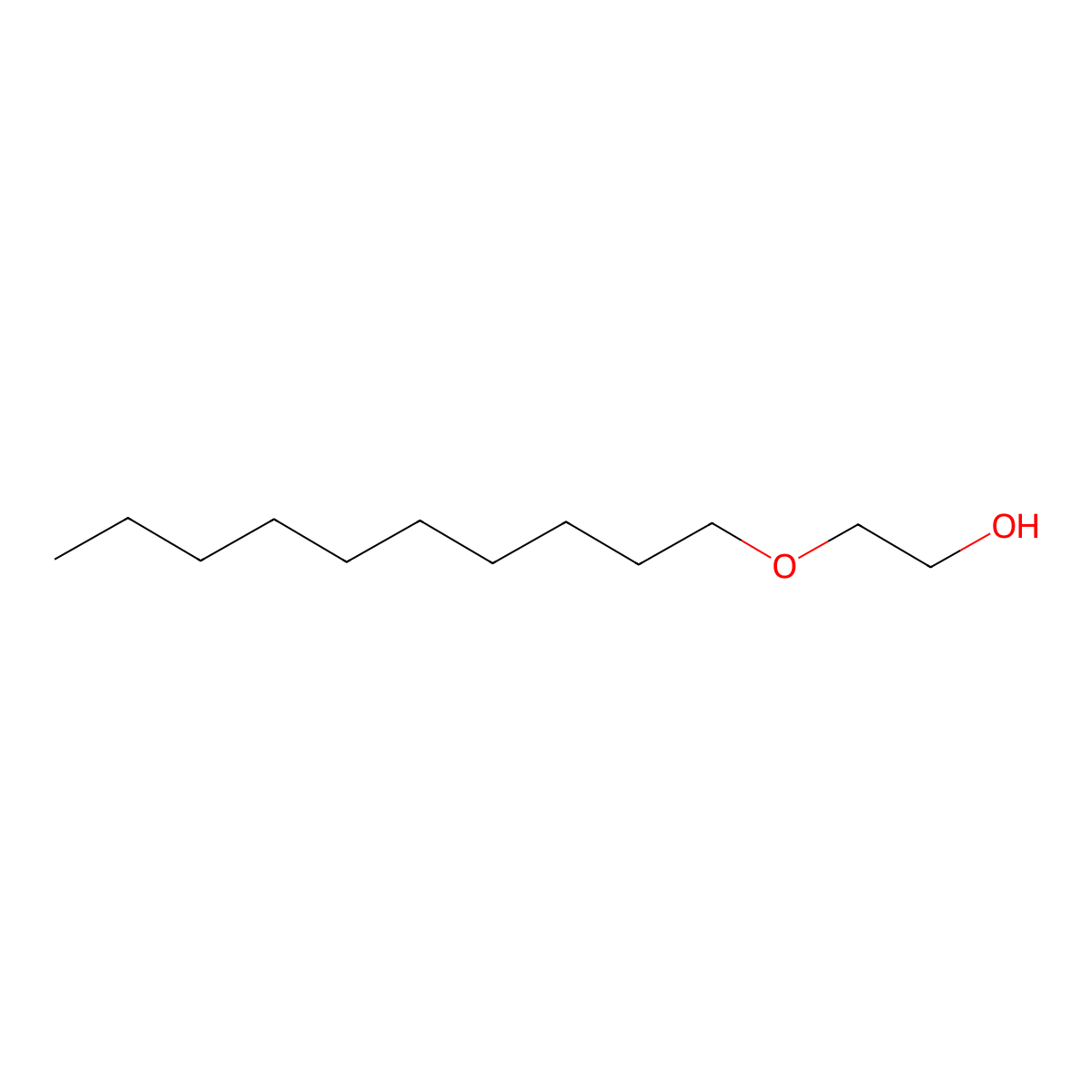 2-(Decyloxy)ethanol molecular structure, CAS 23238-40-6