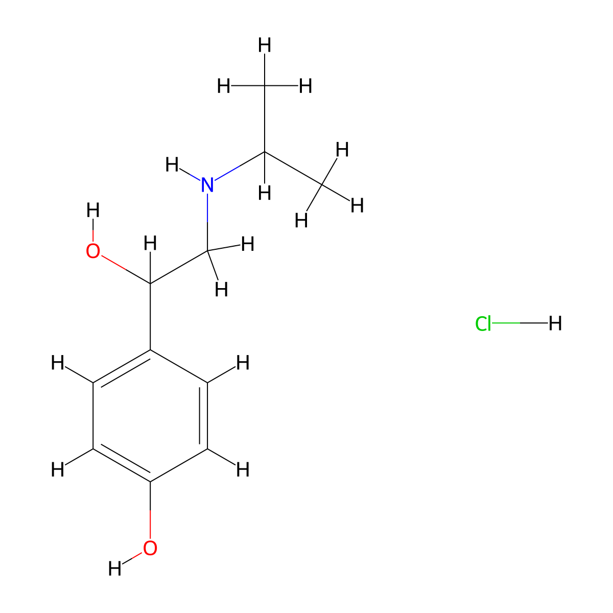 Deterenol Hydrochloride molecular structure, CAS 23239-36-3