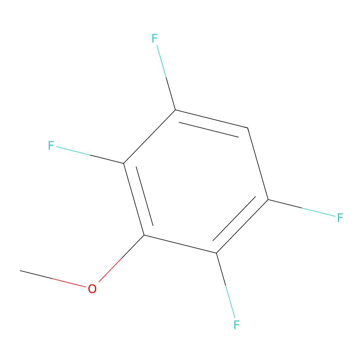 2,3,5,6-Tetrafluoroanisole molecular structure, CAS 2324-98-3