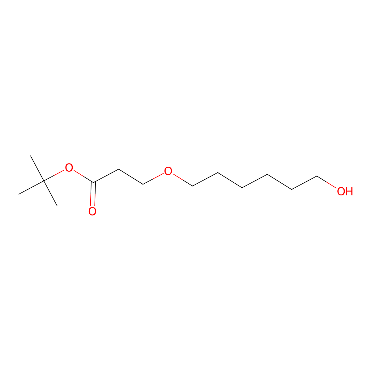 tert-Butyl 3-(6-hydroxyhexyloxy)propanoate molecular structure, CAS 2324154-42-7