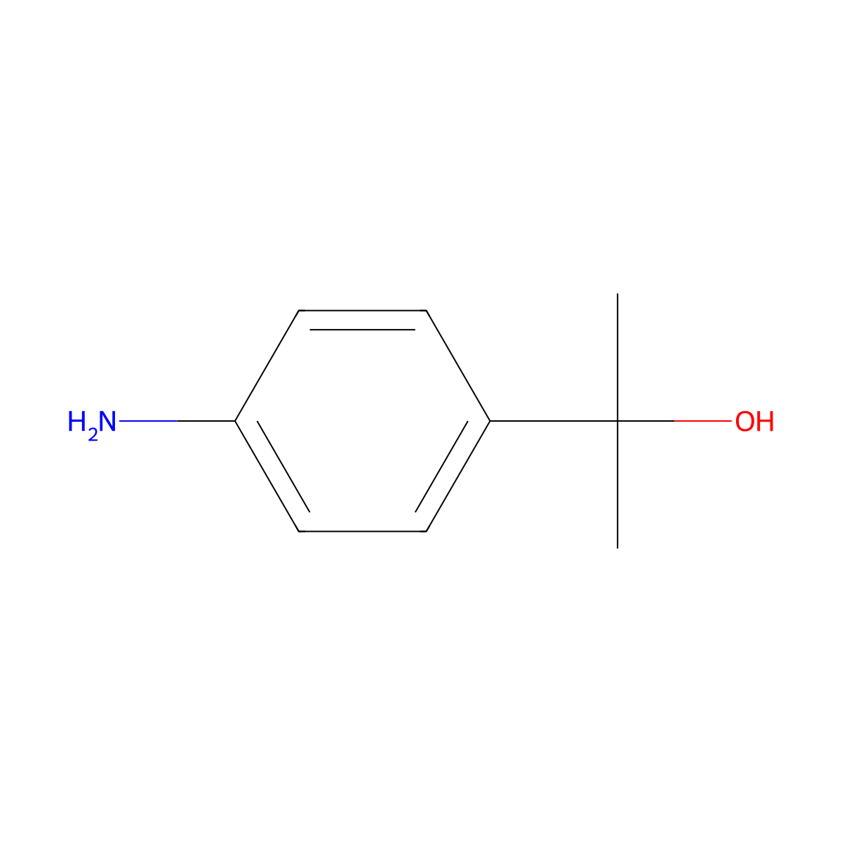 2-(4-Aminophenyl)propan-2-ol molecular structure, CAS 23243-04-1