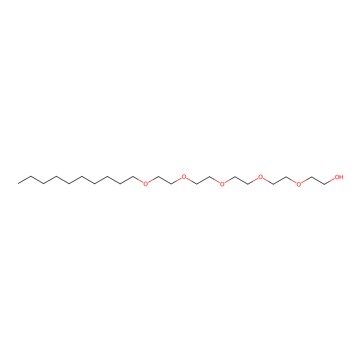 3,6,9,12,15-Pentaoxapentacosan-1-ol molecular structure, CAS 23244-49-7
