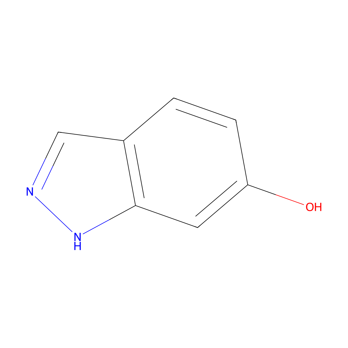6-hydroxy-1H-indazole molecular structure, CAS 23244-88-4