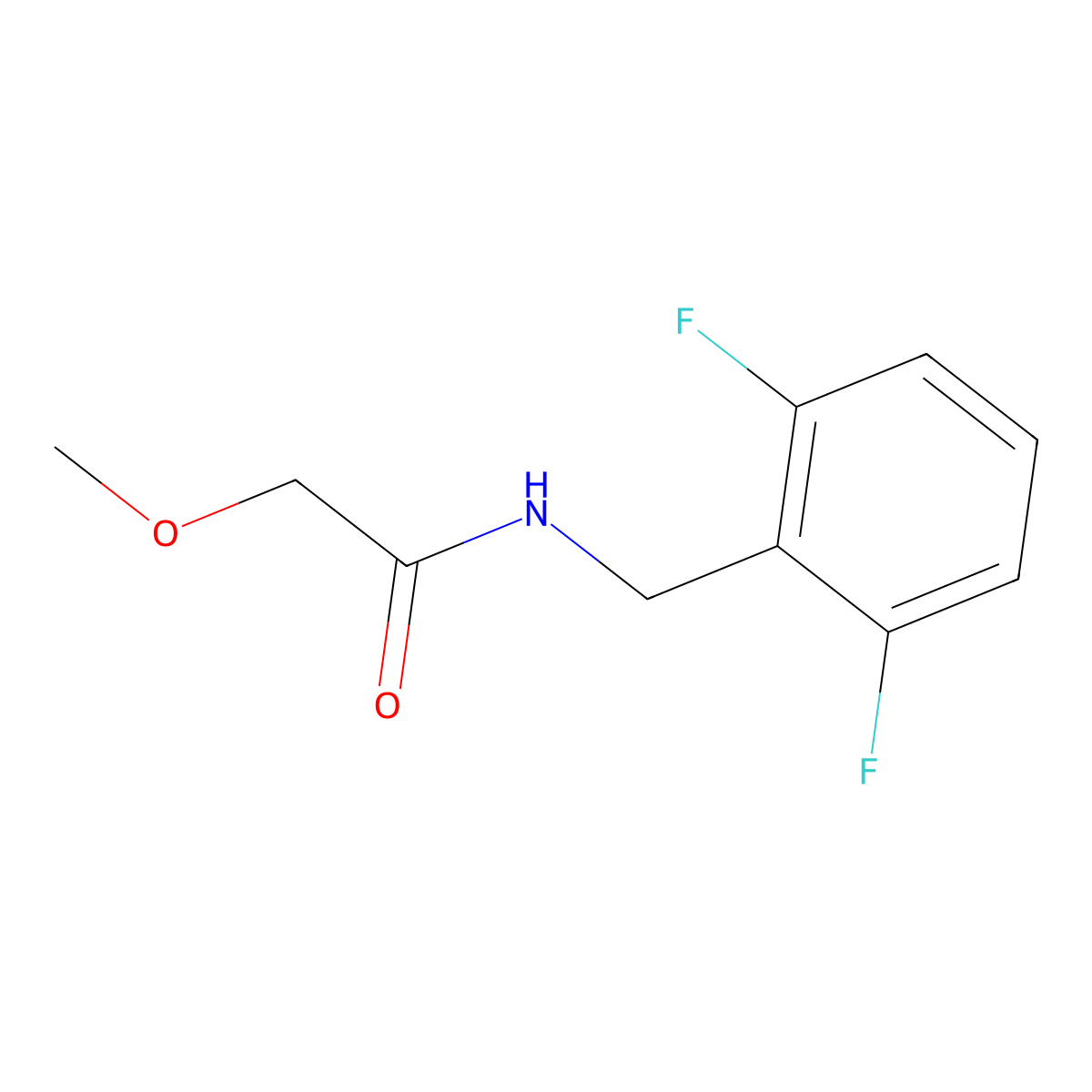 N-[(2,6-Difluorophenyl)methyl]-2-methoxyacetamide molecular structure, CAS 2324575-04-2