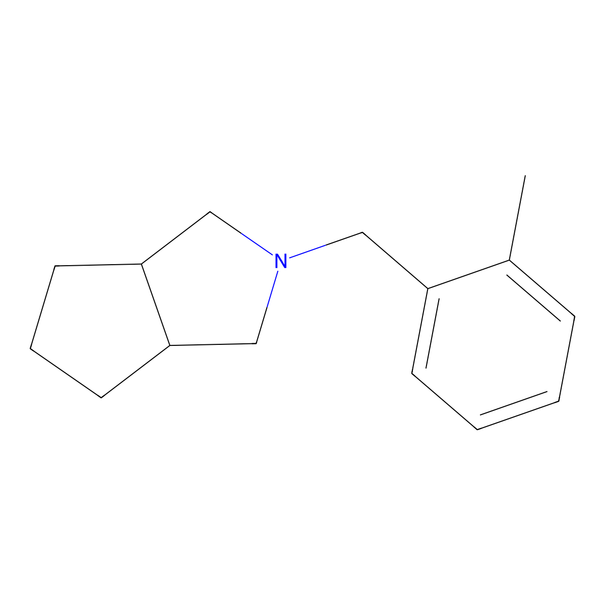 2-[(2-Methylphenyl)methyl]-octahydrocyclopenta[c]pyrrole molecular structure, CAS 2324588-92-1