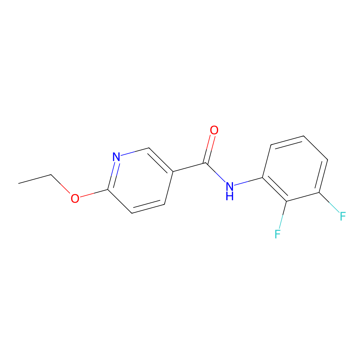 N-(2,3-difluorophenyl)-6-ethoxypyridine-3-carboxamide molecular structure, CAS 2324646-63-9