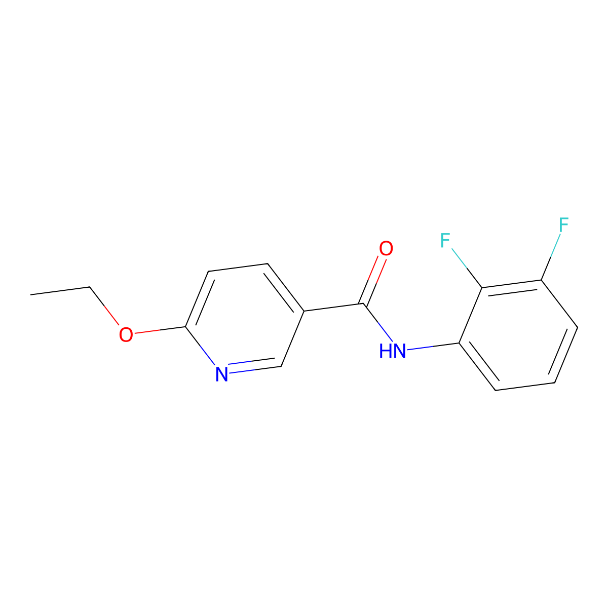 N-(2,3-difluorophenyl)-6-ethoxypyridine-3-carboxamide molecular structure, CAS 2324646-63-9