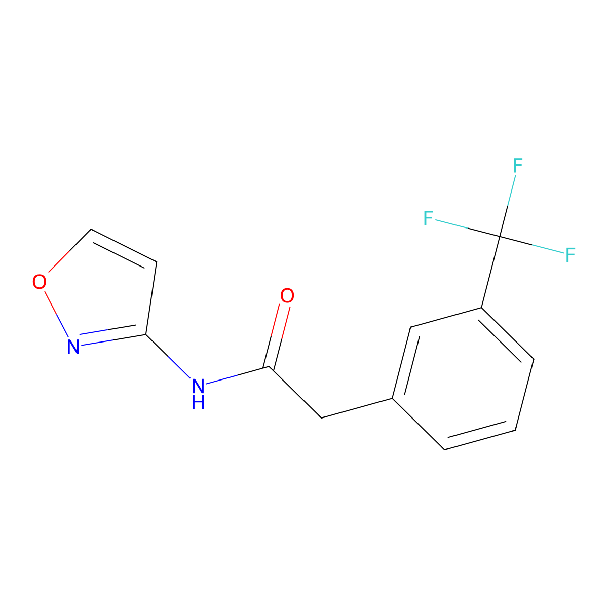 N-(1,2-oxazol-3-yl)-2-[3-(trifluoromethyl)phenyl]acetamide molecular structure, CAS 2324675-76-3