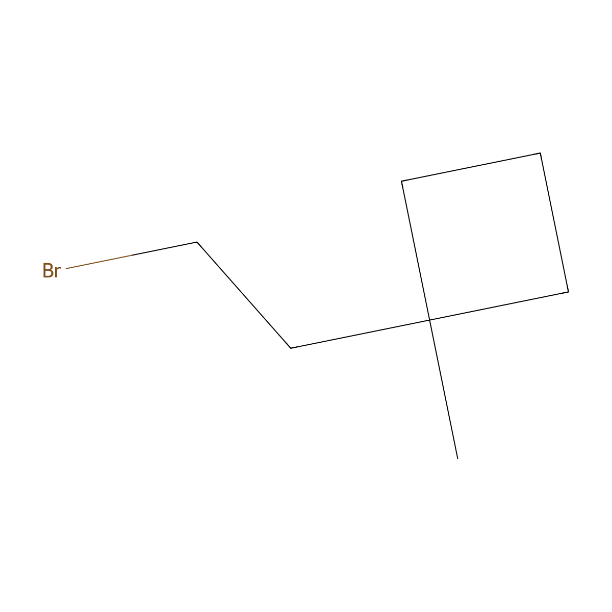 1-(2-Bromoethyl)-1-methylcyclobutane molecular structure, CAS 2324697-45-0