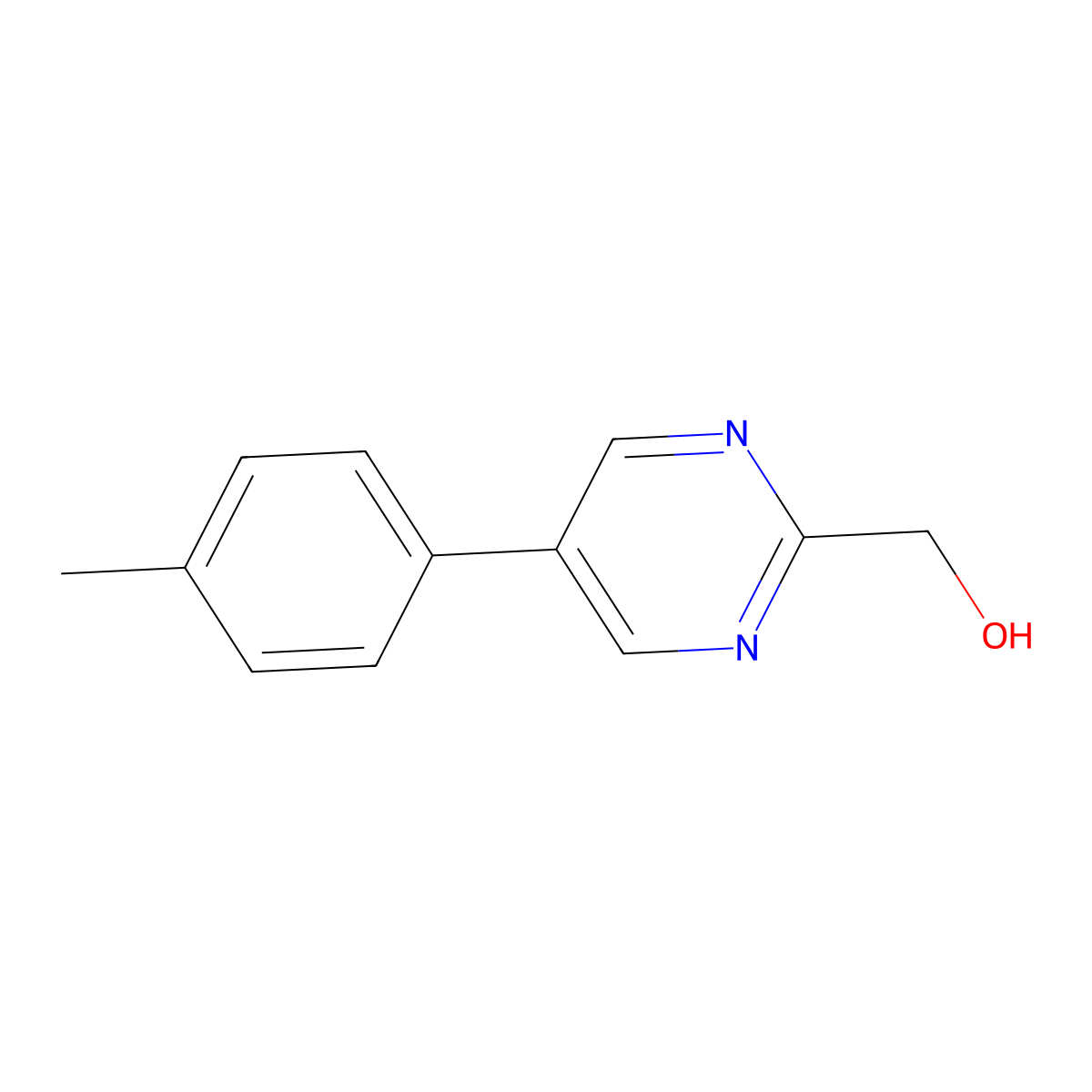 [5-(4-Methylphenyl)pyrimidin-2-yl]methanol molecular structure, CAS 2324697-93-8