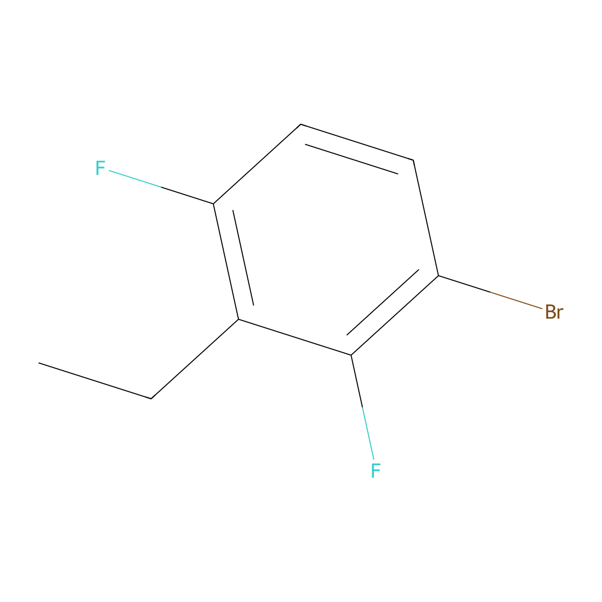 1-Bromo-3-ethyl-2,4-difluorobenzene molecular structure, CAS 2324772-95-2