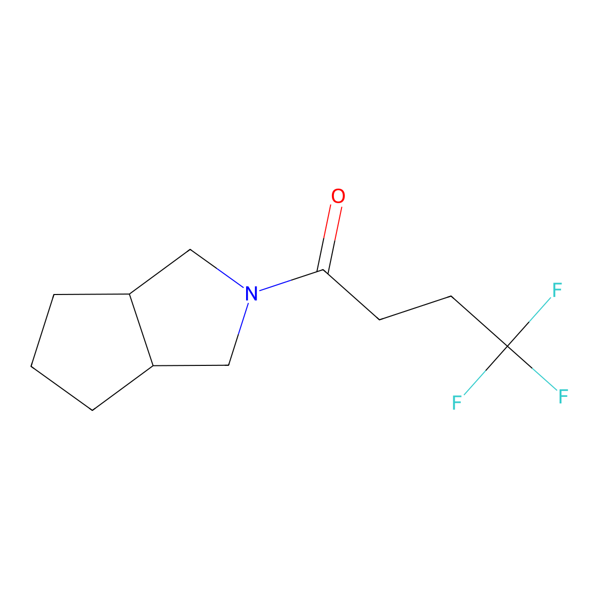 4,4,4-Trifluoro-1-{octahydrocyclopenta[c]pyrrol-2-yl}butan-1-one molecular structure, CAS 2324845-33-0