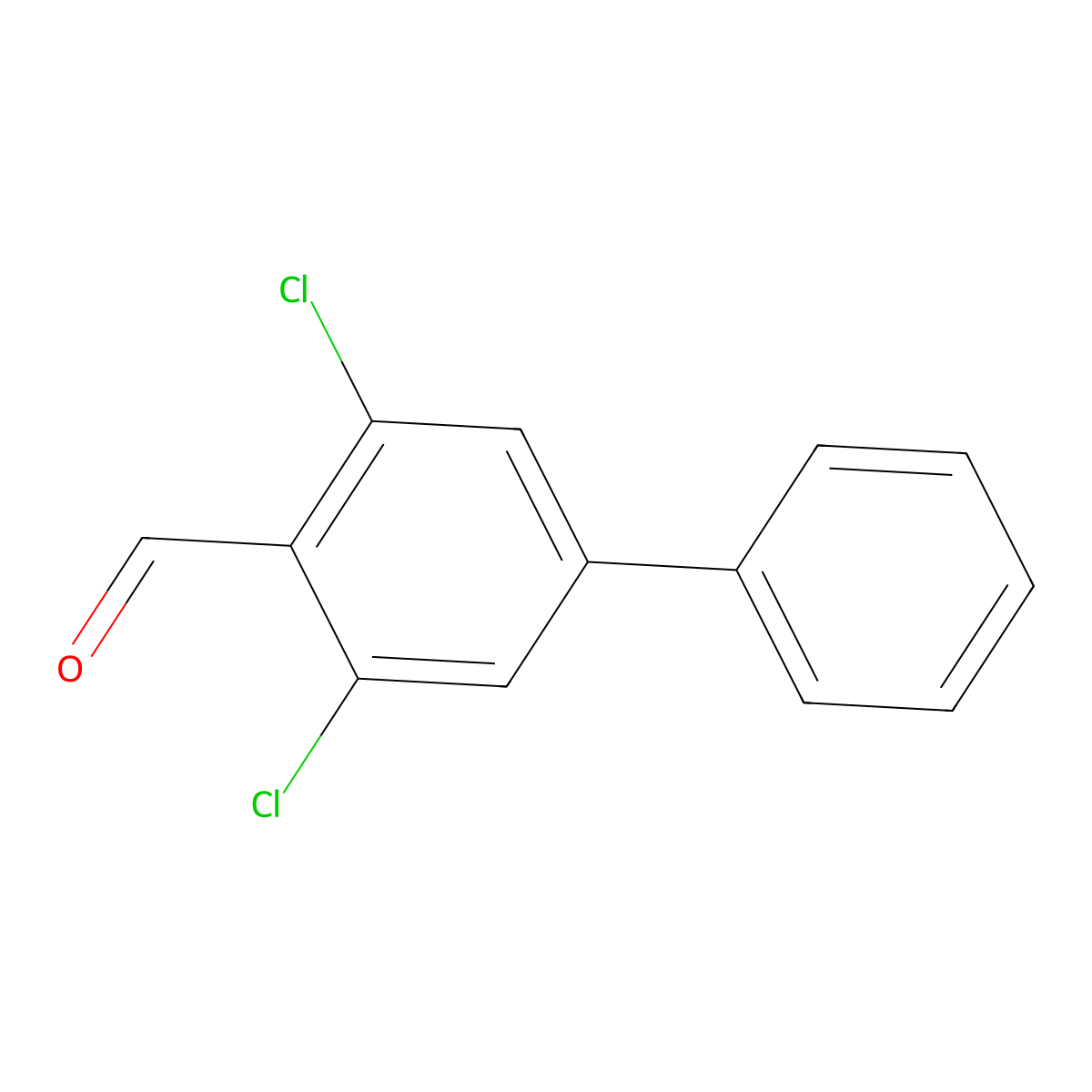 3,5-Dichloro-[1,1'-biphenyl]-4-carbaldehyde molecular structure, CAS 2324882-76-8