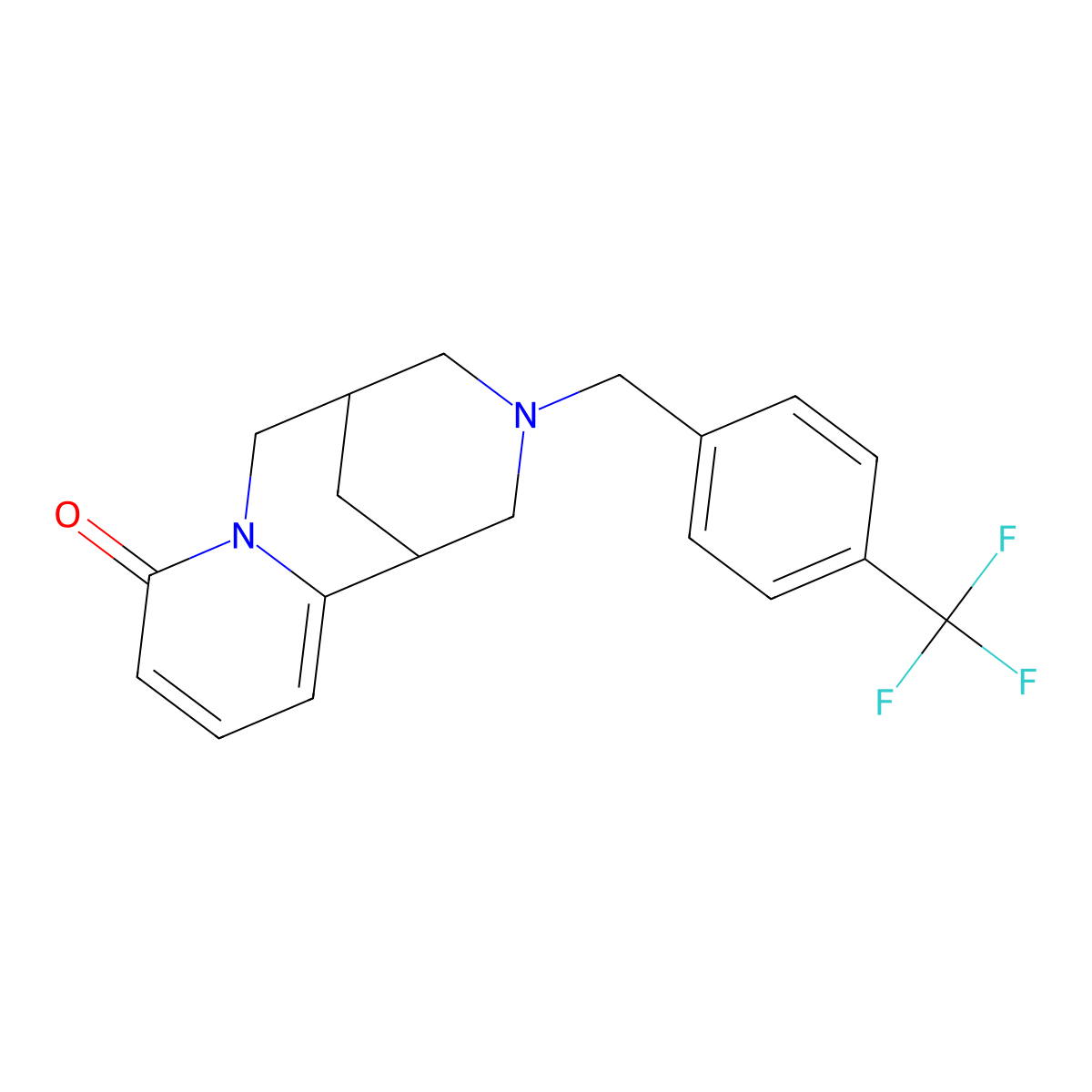 11-{[4-(Trifluoromethyl)phenyl]methyl}-7,11-diazatricyclo[7.3.1.0^{2,7}]trideca-2,4-dien-6-one molecular structure, CAS 2325048-02-8